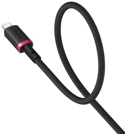 Cablu Date si Incarcare USB-A - Lightning Baseus Dura Series, 18W, 1m, Rosu P10377801U01-01