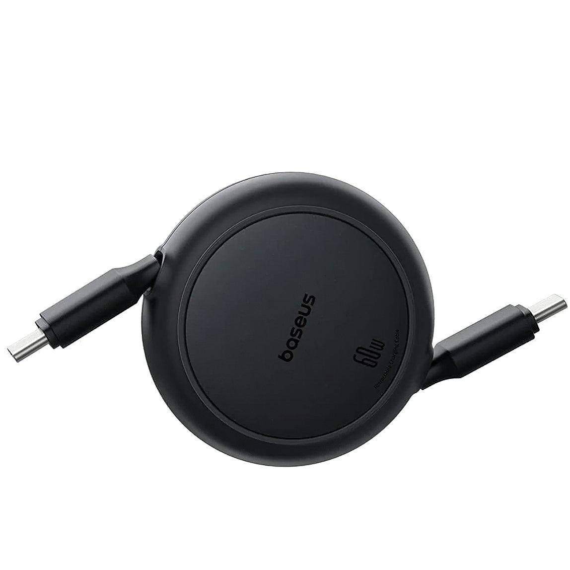 Cablu Date si Incarcare USB-C - USB-C Baseus Free2Pull Mini Retractable, 60W, 1m, Negru P10364500111-01