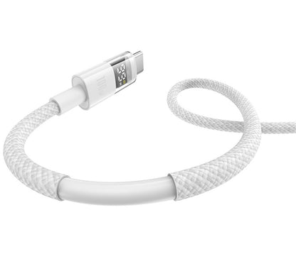 Cablu Date si Incarcare USB-A - USB-C Baseus Display 2, 100W, 1m, Alb P10382701211-00
