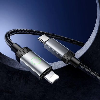 Cablu Date si Incarcare USB-C - Lightning HOCO X117, 27W, 1m, Negru