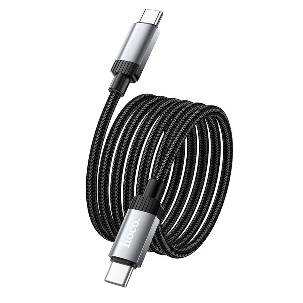 Cablu Date si Incarcare USB-C - USB-C HOCO X117, 60W, 1m, Negru