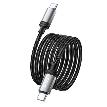 Cablu Date si Incarcare USB-C - USB-C HOCO X117, 60W, 1m, Negru