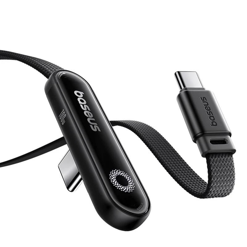 Cablu Date si Incarcare USB-C - USB-C Baseus MVP 3, 100W, 1m, Negru P10382500121-00