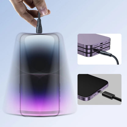 Cablu Date si Incarcare USB-C - Lightning Joyroom S-A11, 20W, 0.25m, Negru