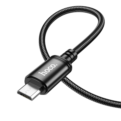 Cablu Date si Incarcare USB-A - microUSB HOCO X89, 18W, 1m, Negru