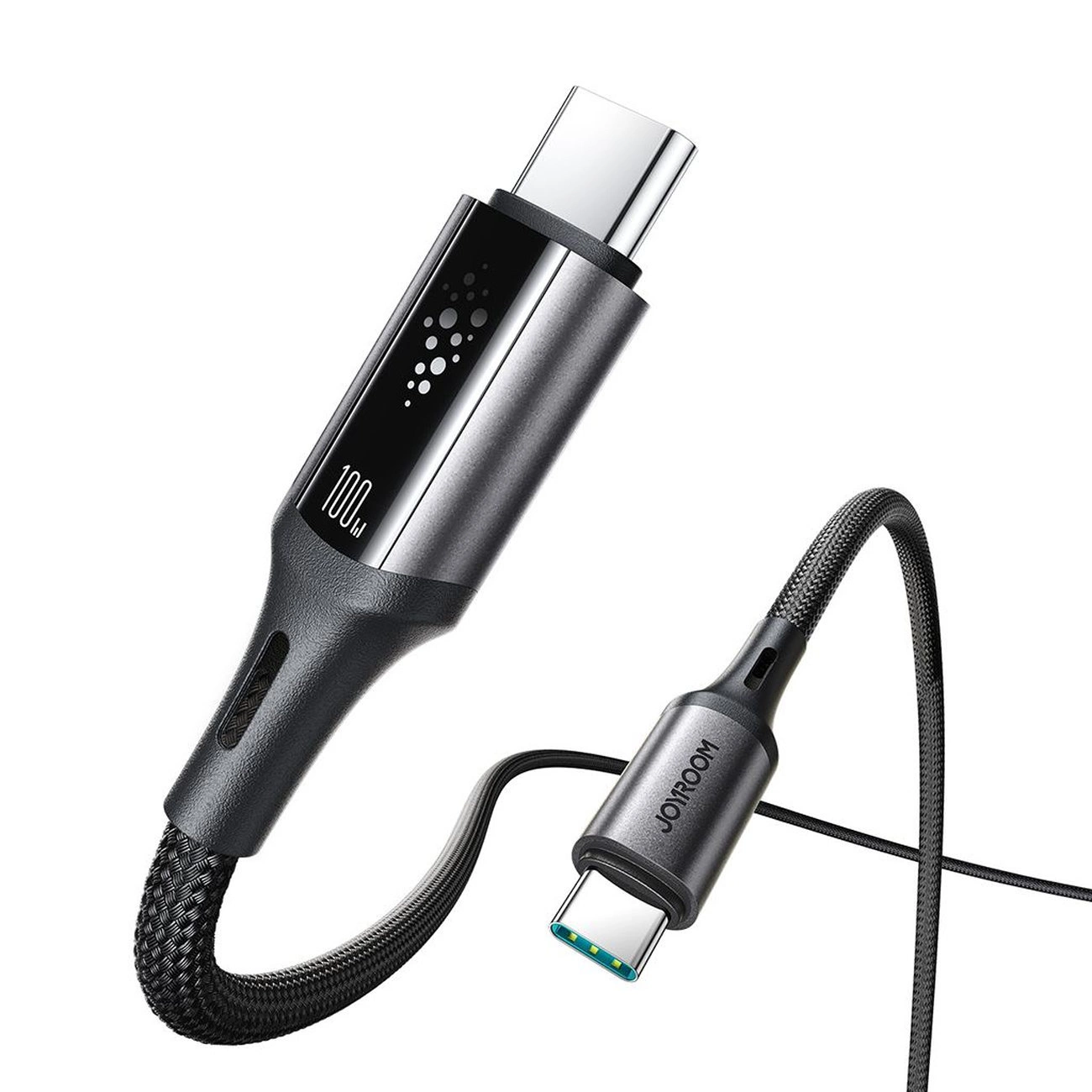 Cablu Date si Incarcare USB-C - USB-C Joyroom S-A60 StarTalk, 100W, 1.2m, Negru