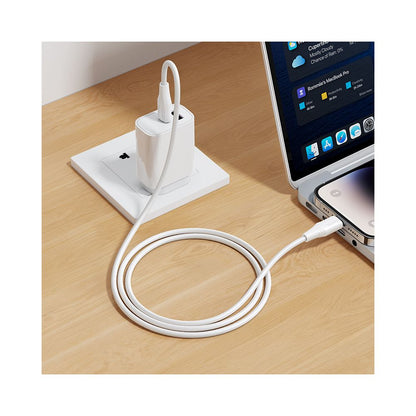 Cablu Date si Incarcare USB-C - Lightning HOCO X124, 27W, 1m, Alb