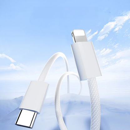 Cablu Date si Incarcare USB-C - Lightning Joyroom S-A45, 30W, 1m, Alb