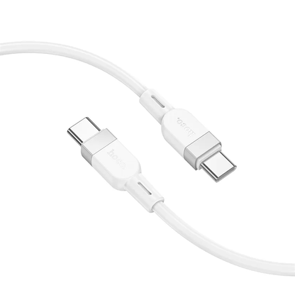 Cablu Date si Incarcare USB-C - USB-C HOCO X109, 60W, 1m, Alb