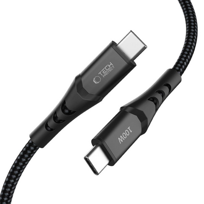 Cablu Date si Incarcare USB-C - USB-C Tech-Protect UB11T Ultraboost, 100W, 1m, Negru