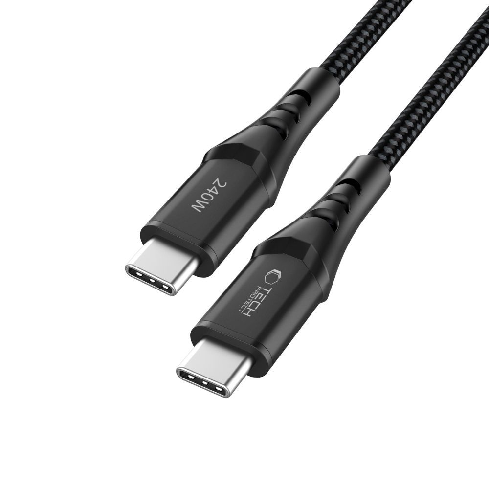 Cablu Date si Incarcare USB-C - USB-C Tech-Protect UB11T Ultraboost, 240W, 1m, Negru