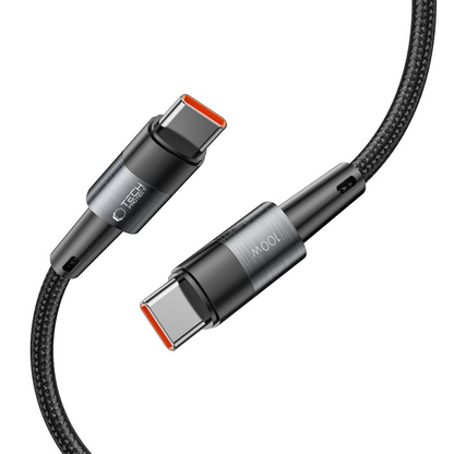 Cablu Date si Incarcare USB-C - USB-C Tech-Protect Ultraboost, 100W, 0.25m, Gri