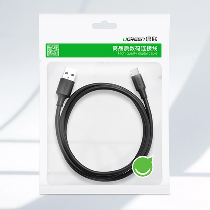 Cablu Date si Incarcare USB-A - USB-C UGREEN US184, 18W, 1m, Negru