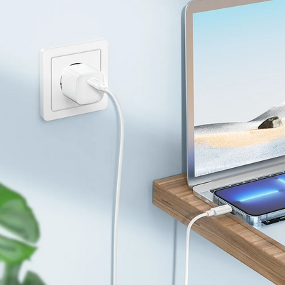 Cablu Date si Incarcare USB-C - Lightning HOCO X88, 20W, 1m, Alb