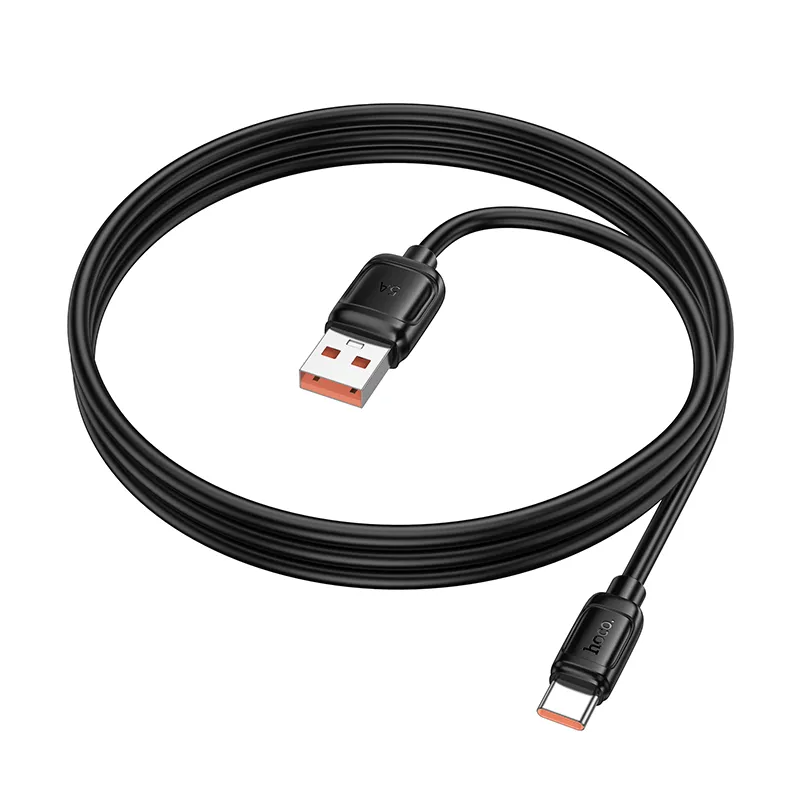 Cablu Date si Incarcare USB-A - USB-C HOCO X115, 100W, 1m, Negru