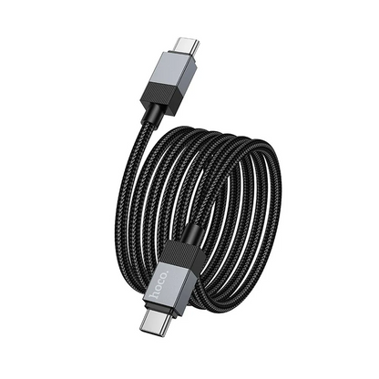 Cablu Date si Incarcare USB-C - USB-C HOCO X110, 60W, 1m, Negru