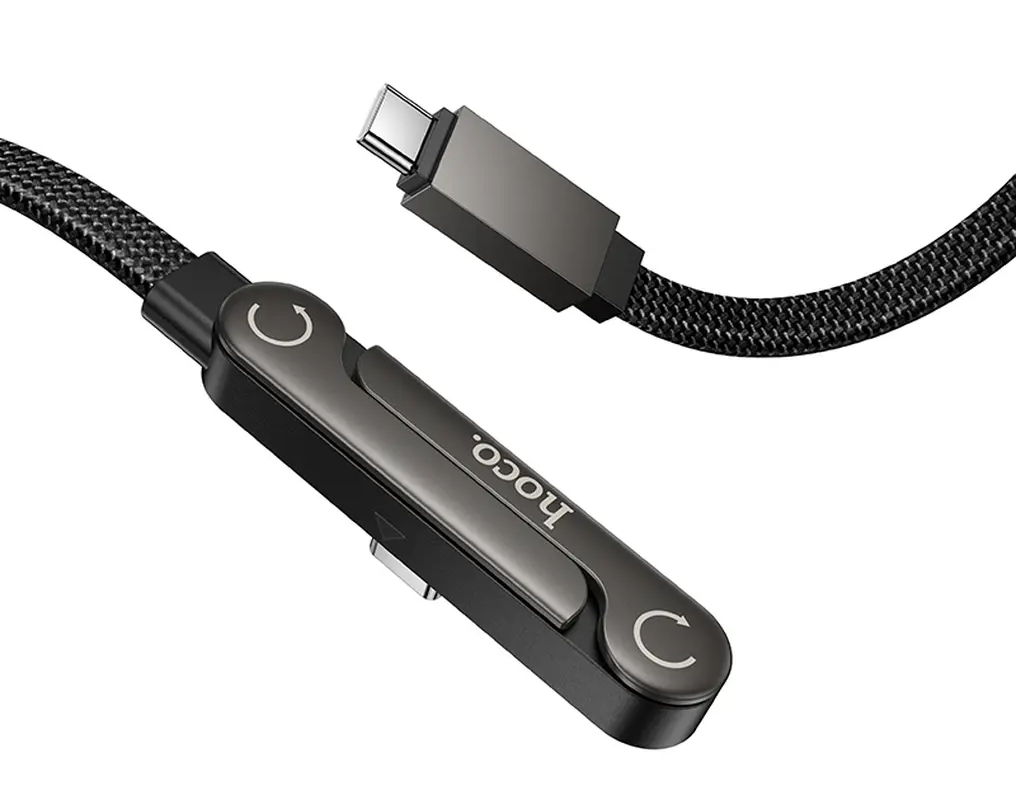 Cablu Date si Incarcare USB-C - USB-C HOCO U150 Exquisite, 60W, 1.2m, Negru