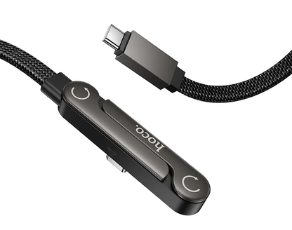 Cablu Date si Incarcare USB-C - USB-C HOCO U150 Exquisite, 60W, 1.2m, Negru