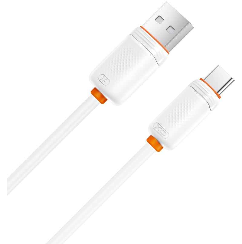Cablu Date si Incarcare USB-A - USB-C XO Design NB302, 18W, 1m, Alb
