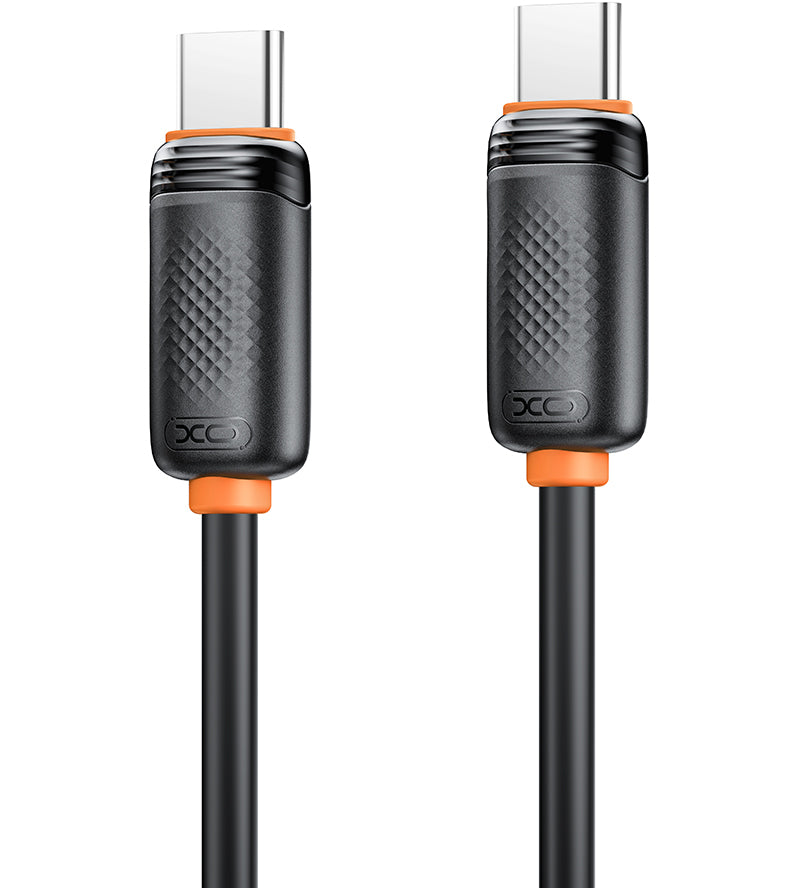 Cablu Date si Incarcare USB-C - USB-C XO Design NB-Q302B, 60W, 1m, Negru