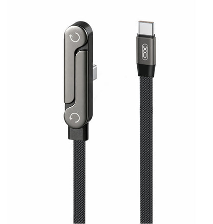 Cablu Date si Incarcare USB-C - USB-C XO Design NB-Q311, 240W, 1.5m, Negru