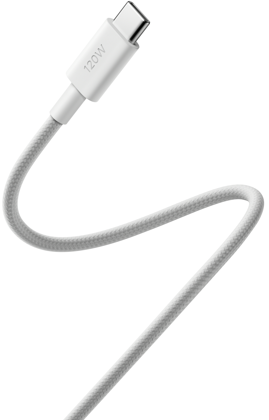 Cablu Date si Incarcare USB-C - USB-C Xiaomi, 120W, 2m, Alb BHR087AGL