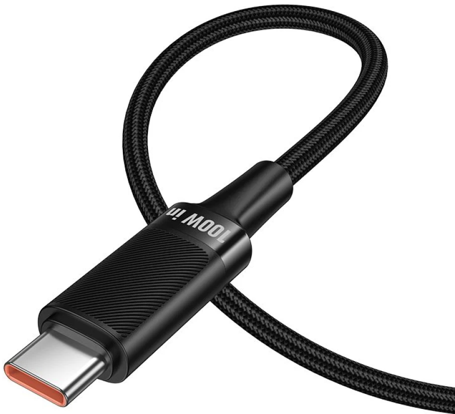 Cablu Date si Incarcare USB-C - USB-C HOCO U153 Extreme, 100W, 1.2m, Negru