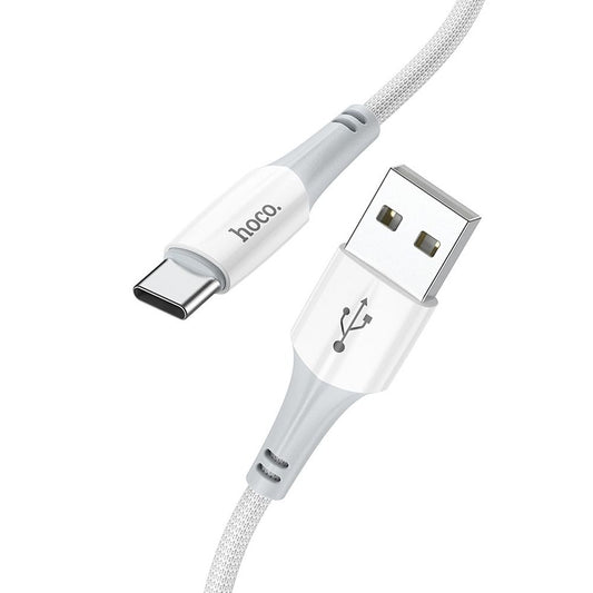 Cablu Date si Incarcare USB-A - USB-C HOCO X70, 60W, 1m, Alb