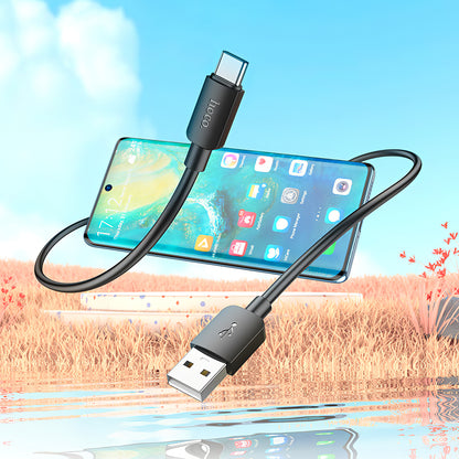 Cablu Date si Incarcare USB-A - USB-C HOCO X96, 27W, 0.25m, Negru