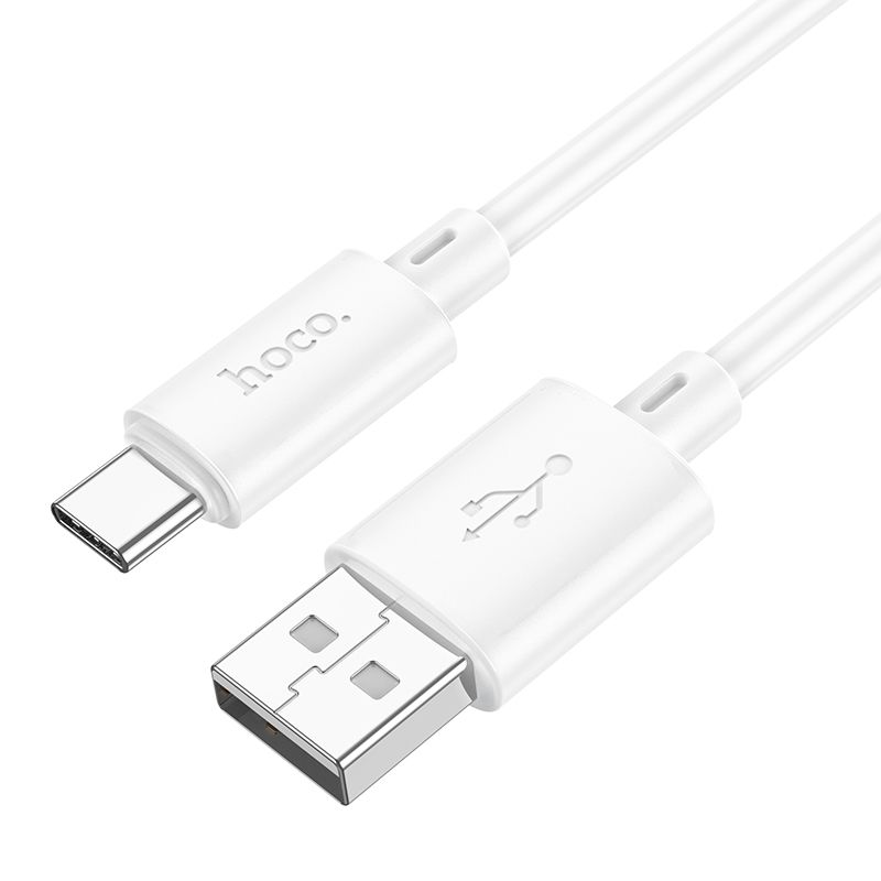 Kabel do ładowania i transmisji danych USB-A - USB-C HOCO X88, 18 W, 1 m, biały 