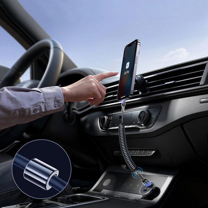 Cablu Date si Incarcare USB-A - USB-C Joyroom S-A43 Crystal, 60W, 1.5m, Negru