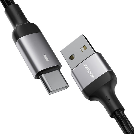 Cablu Date si Incarcare USB-A - USB-C Joyroom A10, 18W, 1.2m, Negru