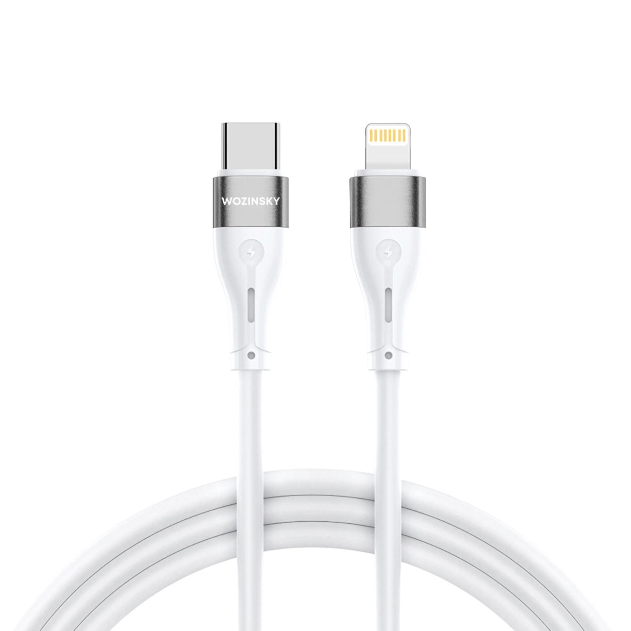 Cablu Date si Incarcare USB-C - Lightning WZK WSTCL1, 27W, 1m, Alb