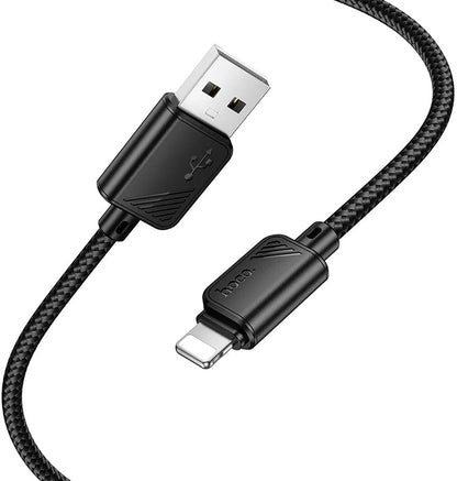Cablu Date si Incarcare USB-A - Lightning HOCO X113, 18W, 1m, Negru