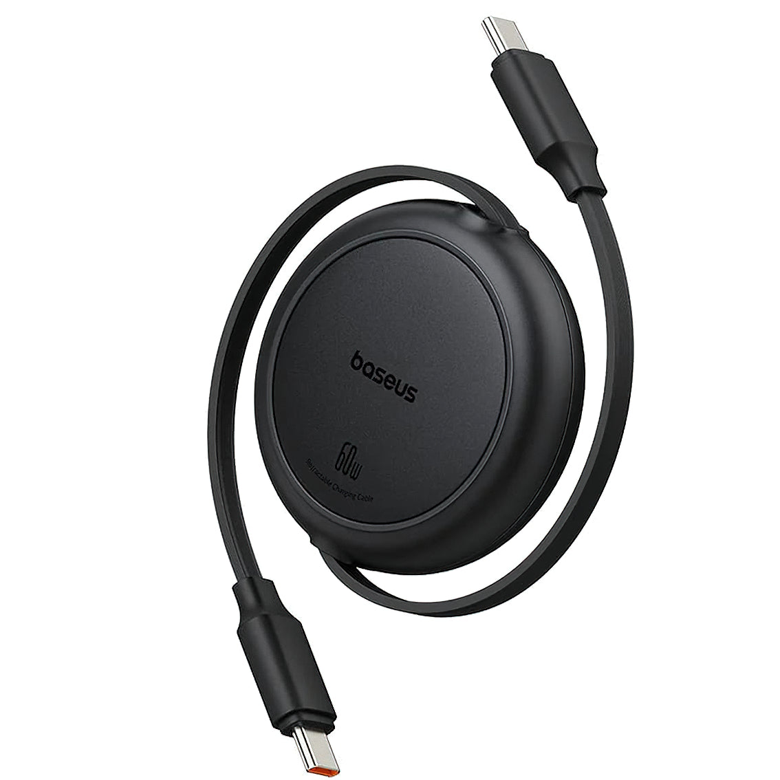 Cablu Date si Incarcare USB-C - USB-C Baseus Free2Pull Mini Retractable, 60W, 1m, Negru P10364500111-01