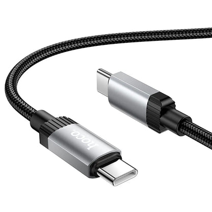 Cablu Date si Incarcare USB-C - USB-C HOCO X117, 60W, 1m, Negru
