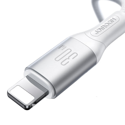 Cablu Date si Incarcare USB-C - Lightning Joyroom S-A28 Flash, 30W, 1m, Alb