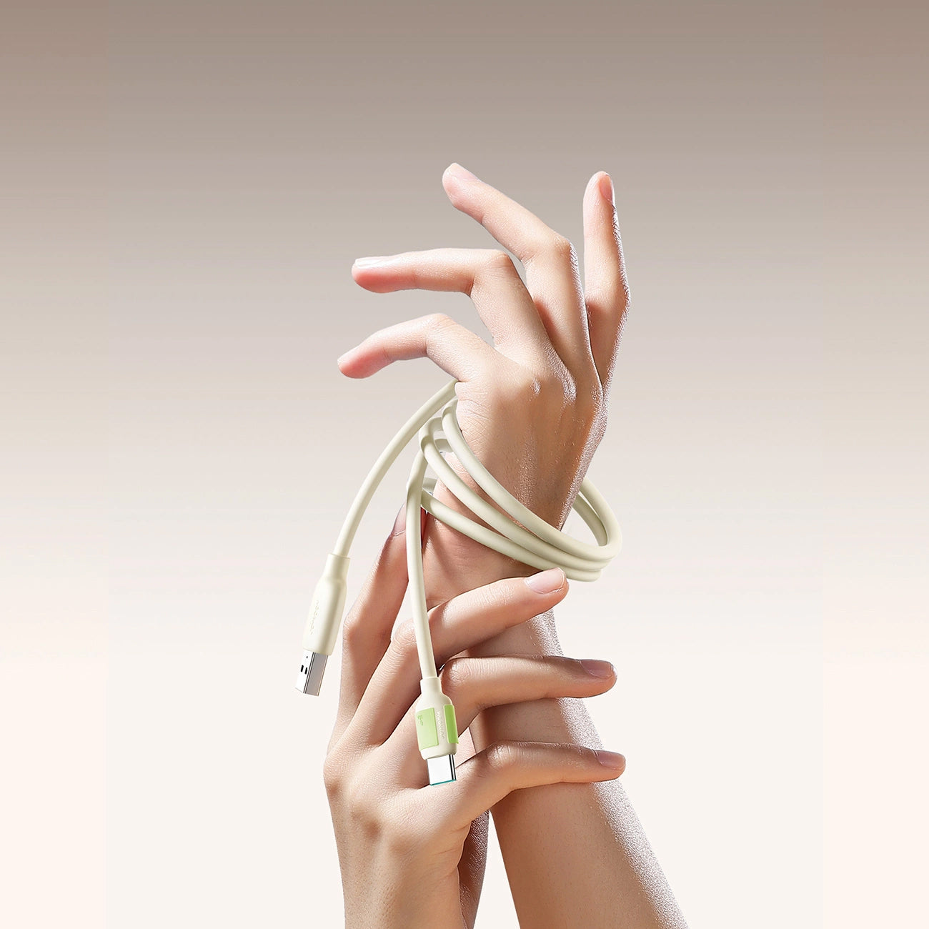 Cablu Date si Incarcare USB-A - USB-C Joyroom S-A53, 30W, 2m, Bej