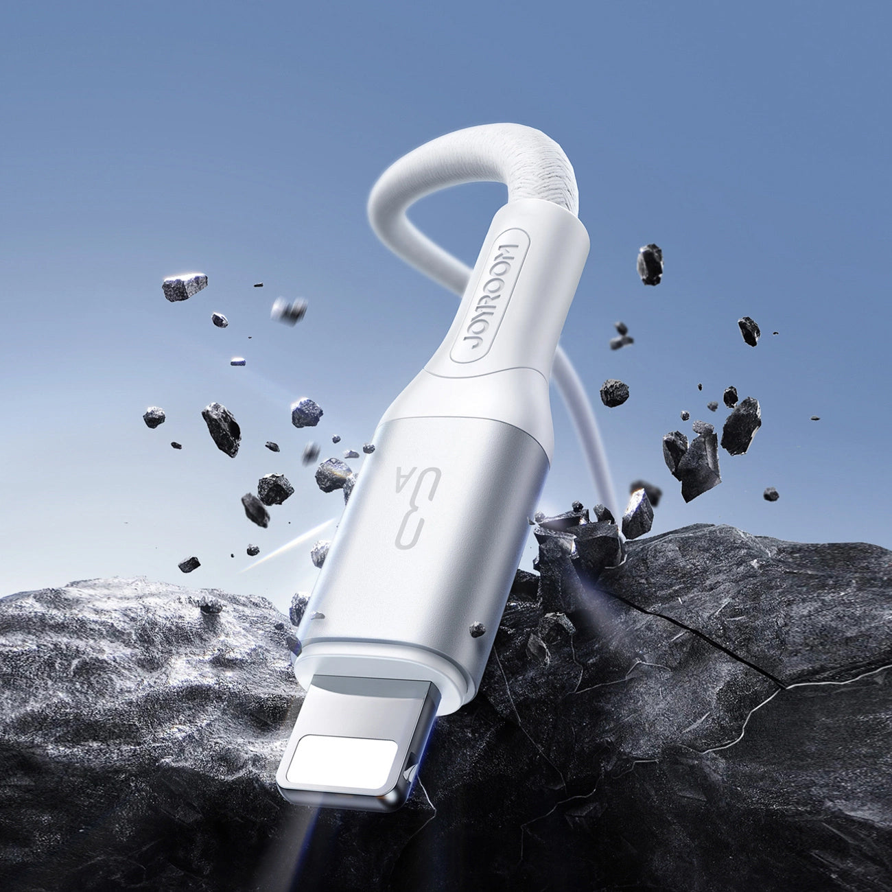 Cablu Date si Incarcare USB-A - Lightning Joyroom S-A28 Flash, 18W, 2m, Alb