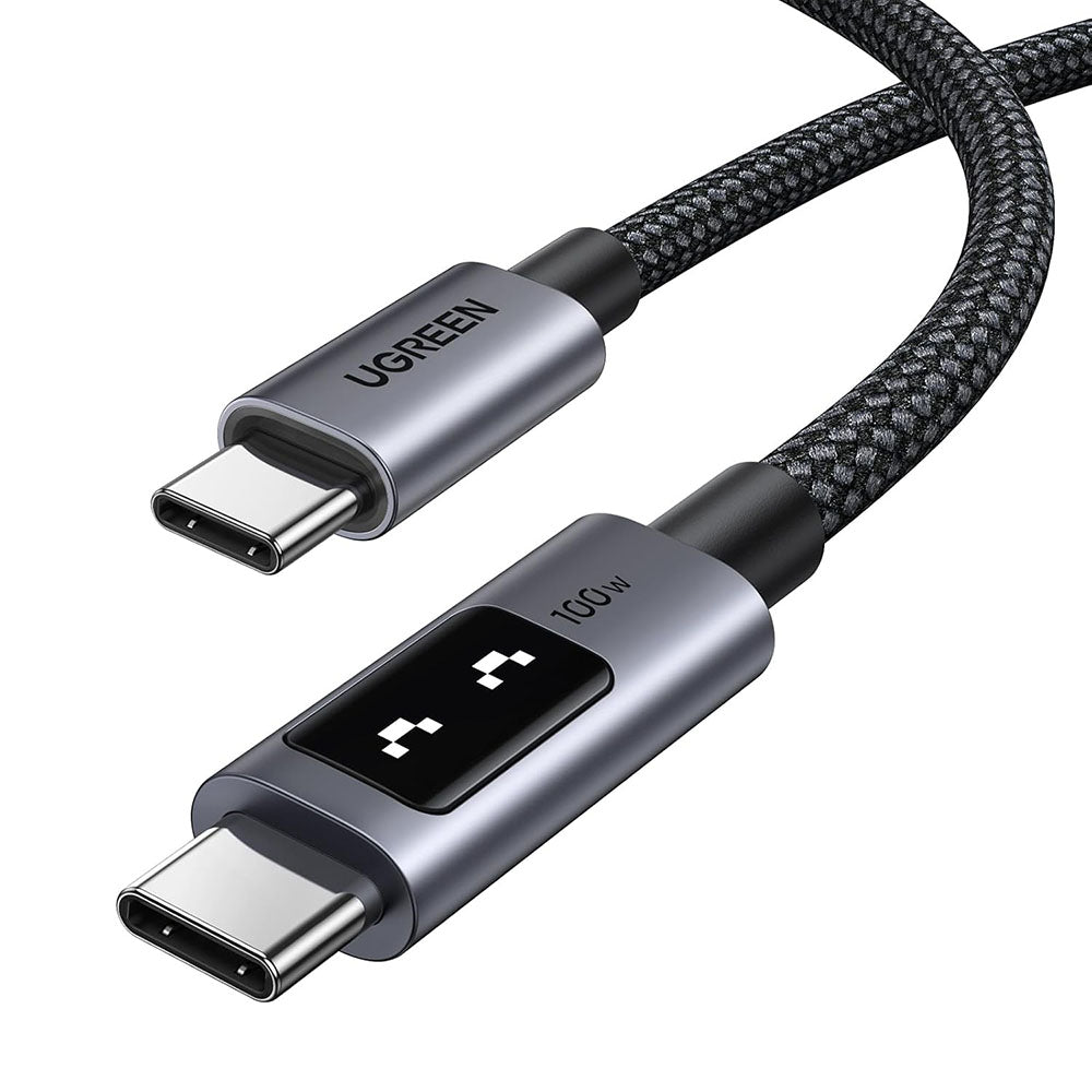 Cablu Date si Incarcare USB-C - USB-C UGREEN L509, 100W, 3m, Gri