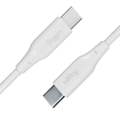 Cablu Date si Incarcare USB-C - USB-C Allity. AUC-02, 100W, 2m, Alb