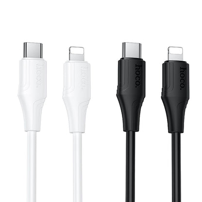 Cablu Date si Incarcare USB-C - Lightning HOCO X124, 27W, 1m, Negru