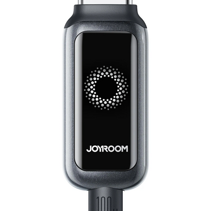 Cablu Date si Incarcare USB-A - Lightning Joyroom S-A55 StarFlight Display, 18W, 1.2m, Negru
