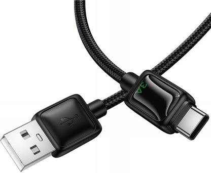 Cablu Date si Incarcare USB-A - USB-C HOCO U146, 36W, 1.2m, Negru