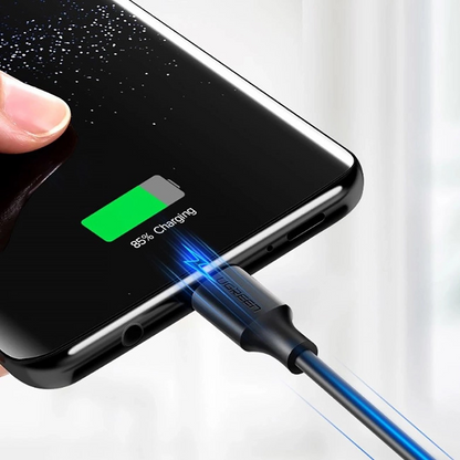 Cablu Date si Incarcare USB-A - USB-C UGREEN US184, 18W, 0.5m, Negru
