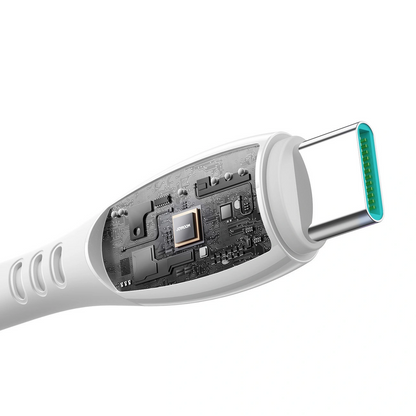 Cablu Date si Incarcare USB-C - USB-C Joyroom S-A59 Vibrant, 60W, 1.2m, Alb