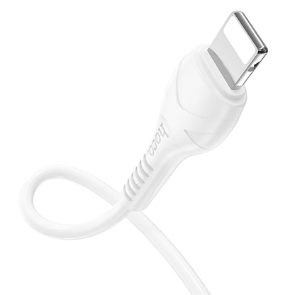 Cablu Date si Incarcare USB-C - Lightning HOCO X37, 27W, 1m, Alb