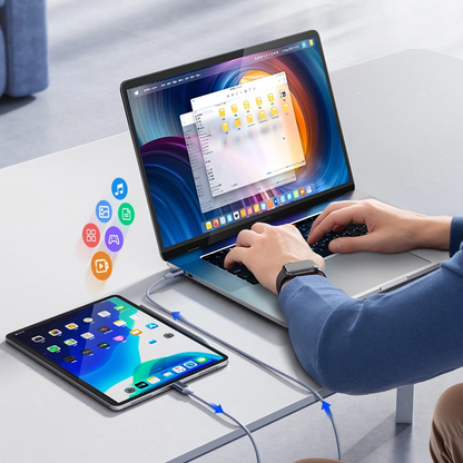 Cablu Date si Incarcare USB-C - USB-C Orico CDX, 60W, 1m, Albastru