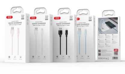 Cablu Date si Incarcare USB-A - Lightning XO Design NB291, 18W, 1m, Roz