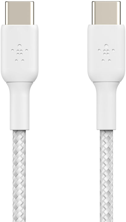Cablu Date si Incarcare USB-C - USB-C Belkin BoostCharge Pro, 60W, 2m, Alb CAB004bt2MWH